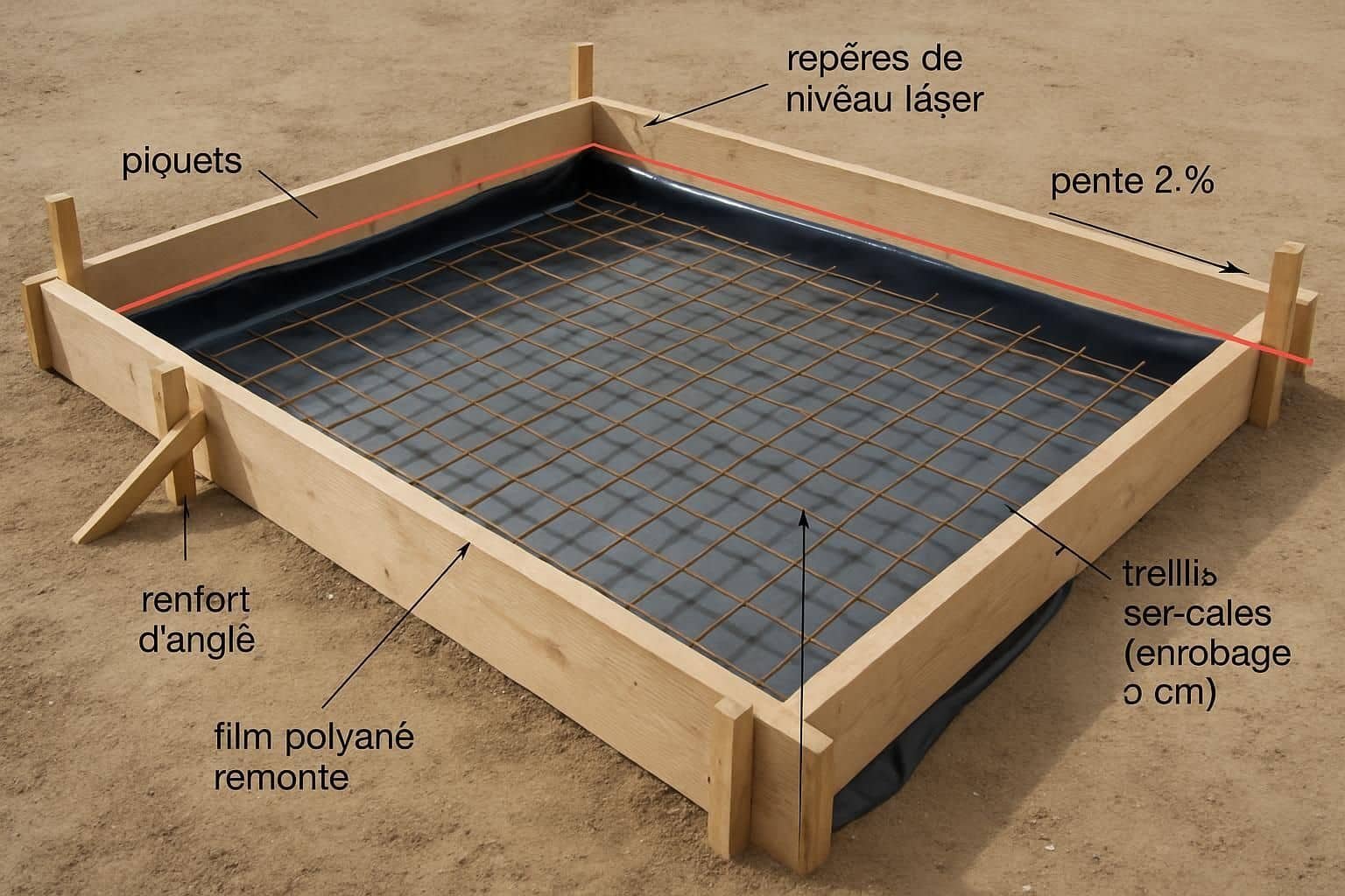 Découvrez comment réaliser un coffrage de dalle béton avec précision : méthodes efficaces, astuces pour un niveau parfait et erreurs courantes à éviter pour un chantier réussi.