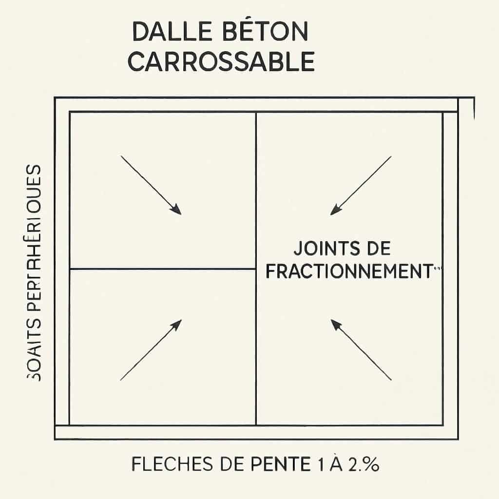 Découvrez tout sur la dalle béton carrossable en 2026 : épaisseur recommandée, techniques de ferraillage et estimation des prix pour réussir vos projets de construction.