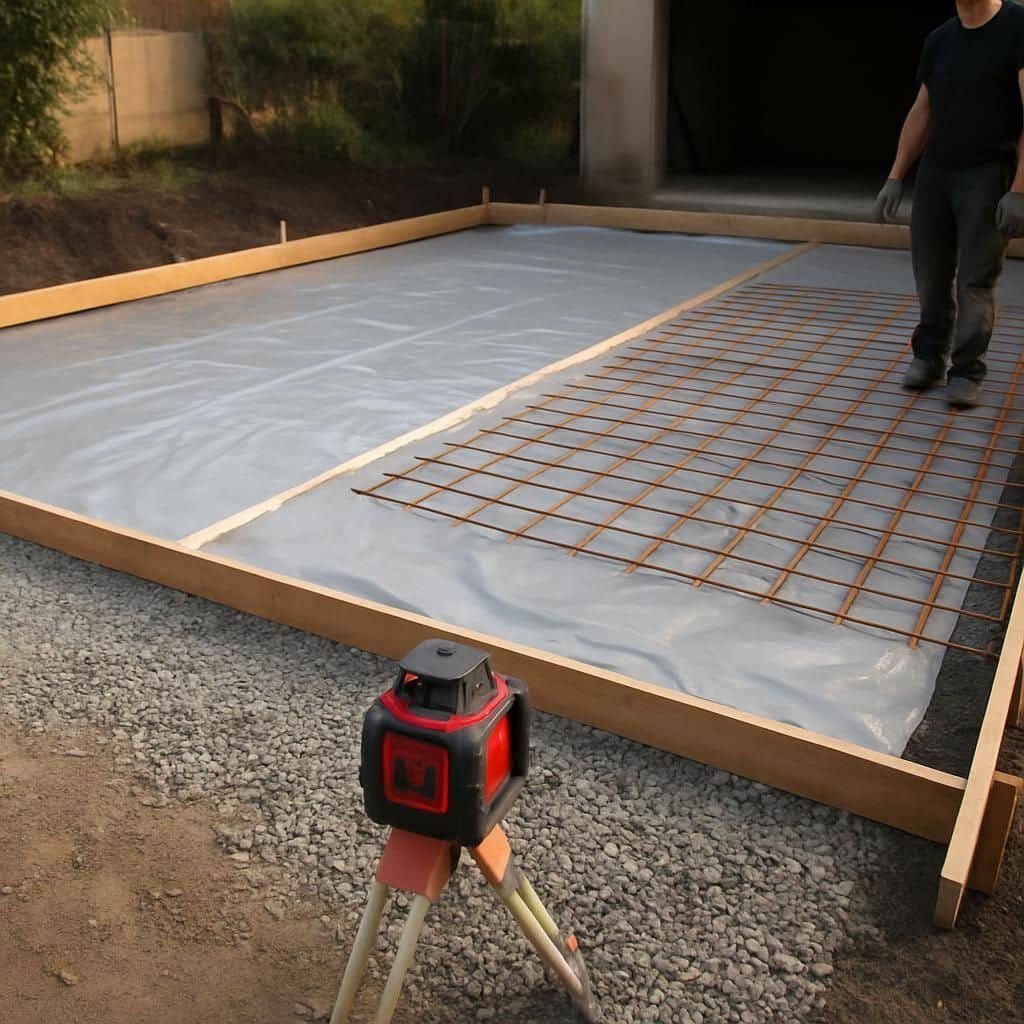 Découvrez le coût réel au m2 d'une dalle de garage en 2026, selon l'épaisseur et les charges. Guide complet pour estimer votre budget construction.