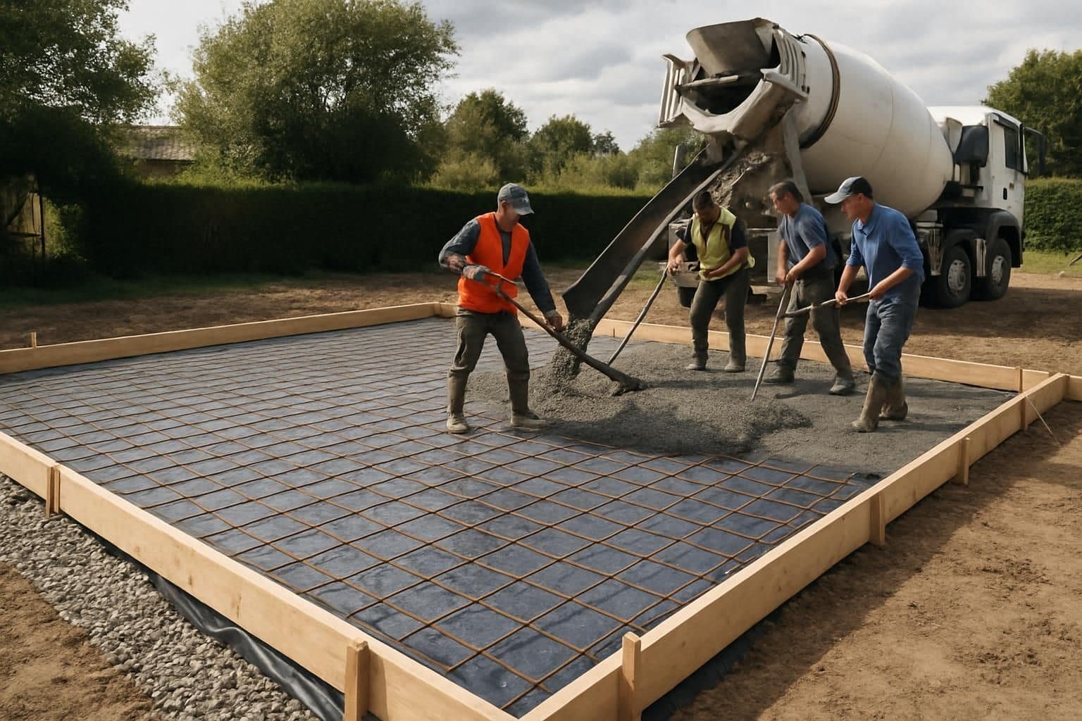 Découvrez le prix d'une dalle béton pour 100 m², avec le tarif au mètre carré et le budget total estimé pour votre projet de construction ou rénovation.