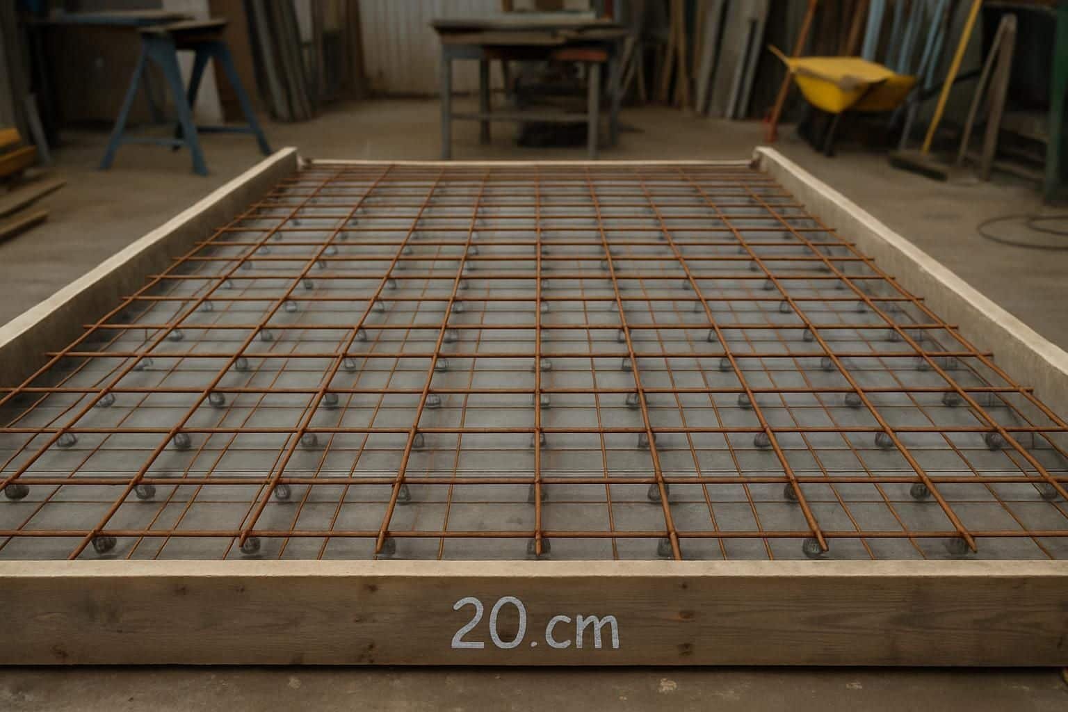 Découvrez le prix au m² d'une dalle béton de 20 cm en 2026, avec des conseils sur le volume nécessaire et l'estimation complète du budget pour vos travaux de construction.