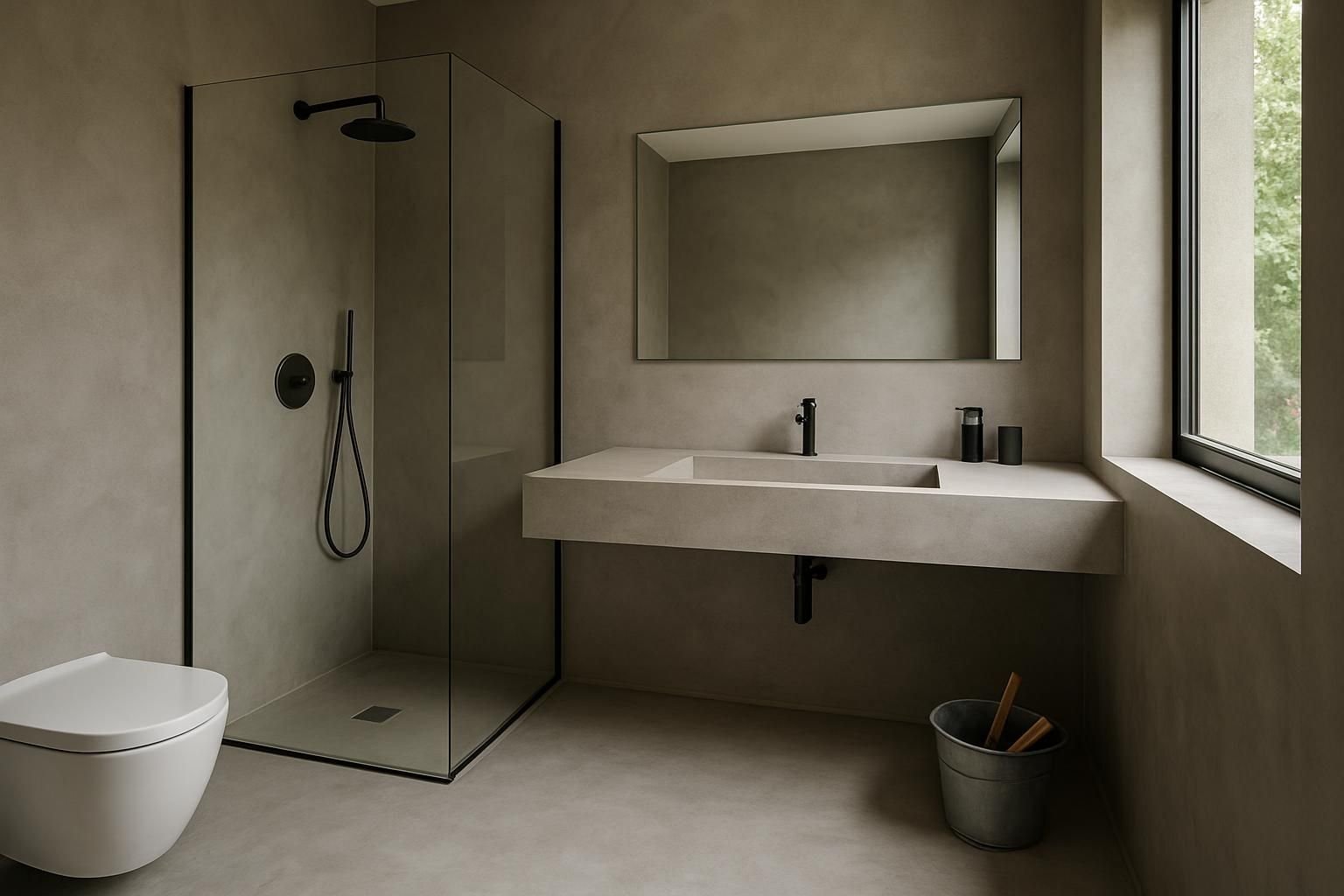 Découvrez comment poser, entretenir et connaître le prix d'une salle de bain en béton ciré pour un intérieur moderne et élégant.