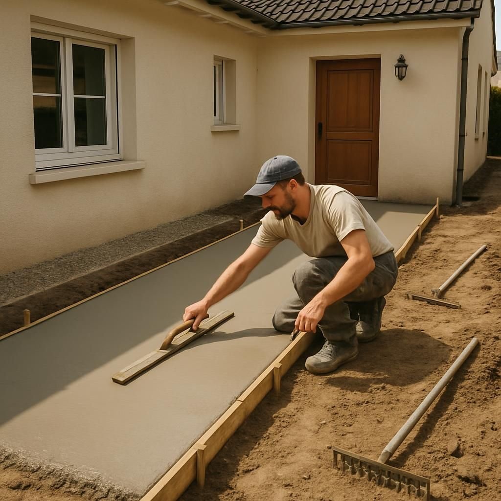 Découvrez le prix au m2 des allées en béton en 2026 et obtenez des conseils pour bien choisir et aménager votre allée extérieure.