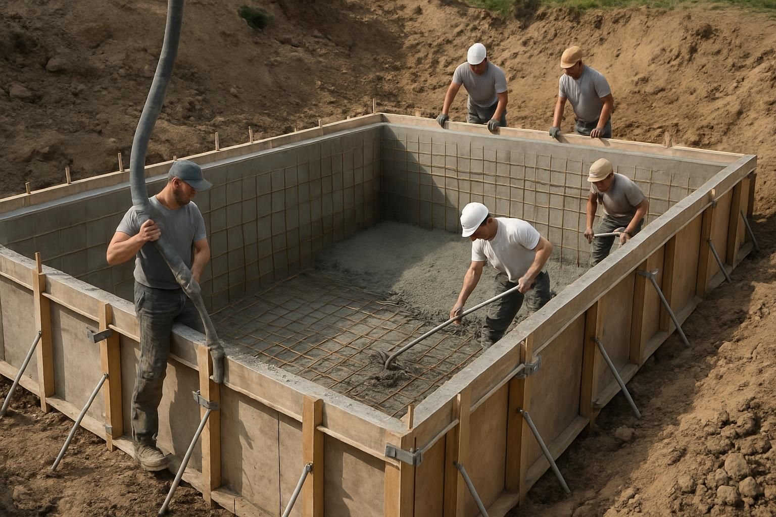 Découvrez comment construire une piscine semi-enterrée en béton, ses avantages, les étapes clés du chantier et une estimation des prix pour concrétiser votre projet de piscine.