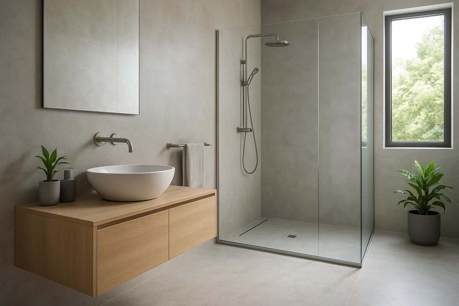 Découvrez notre guide complet pour aménager une salle de bain avec du béton ciré, alliant design moderne et fonctionnalité pour un espace élégant et facile à entretenir.