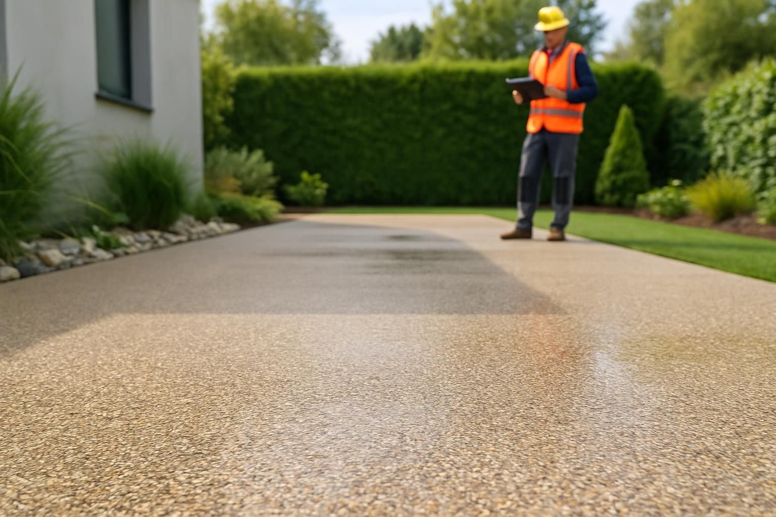 Découvrez les tarifs du béton désactivé au m² en 2026. Obtenez une estimation précise et un devis personnalisé pour vos travaux de béton désactivé.
