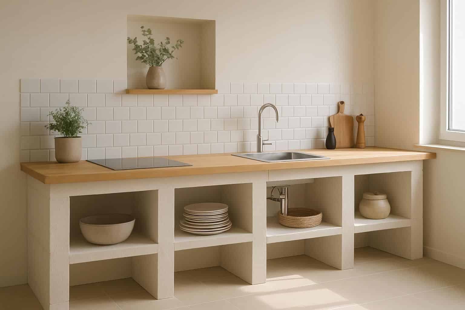 Découvrez les avantages du béton cellulaire en cuisine et nos astuces de construction pour un aménagement durable, isolant et facile à mettre en œuvre.