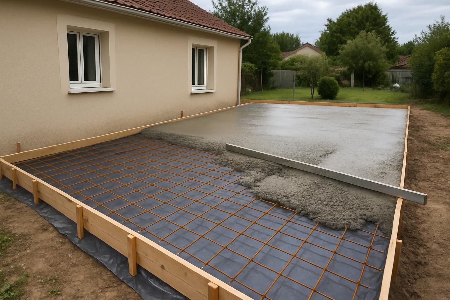 Découvrez notre guide complet pour couler une dalle en béton sans erreur. Suivez nos conseils pratiques étape par étape pour un résultat solide et durable.